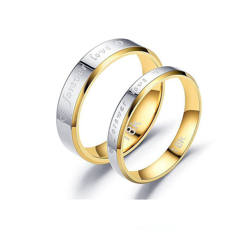 Forever Love Couple Ring Promise Ring 1+1 Men's And Women's Sizes Available