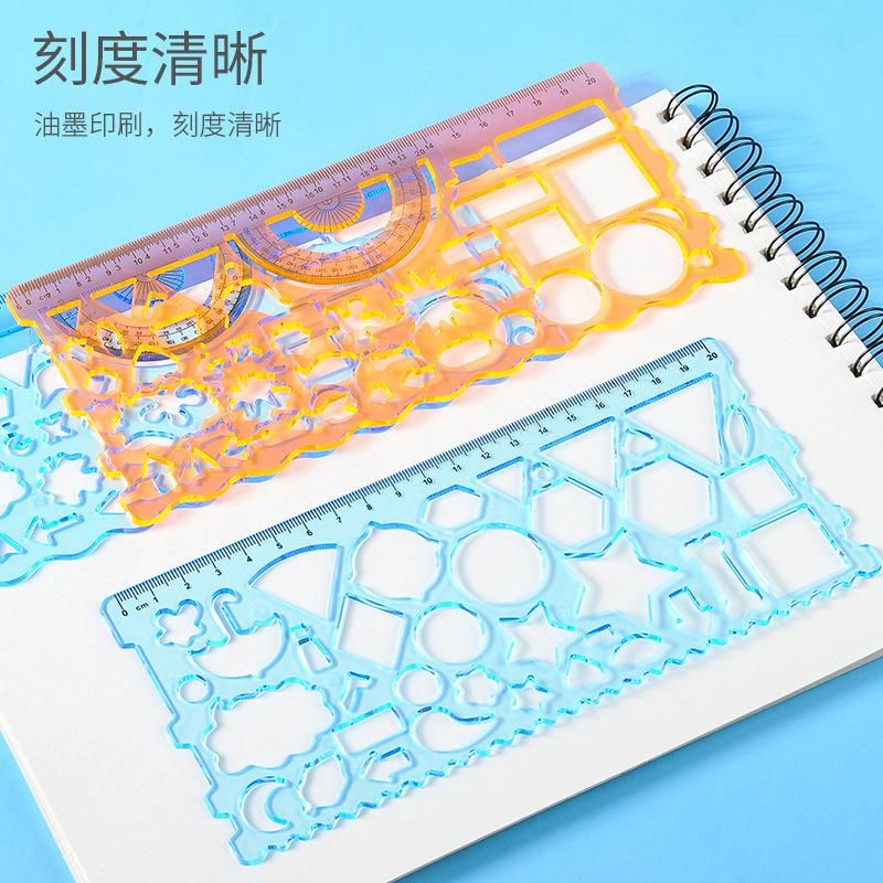 Ruler Primary School Student Multi-Functional Spirograph Manuscript Report Template Special Variety Learning Set Year 12 Grade Junior High School