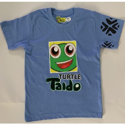 Turtle Taido Print T-Shirt - Blue