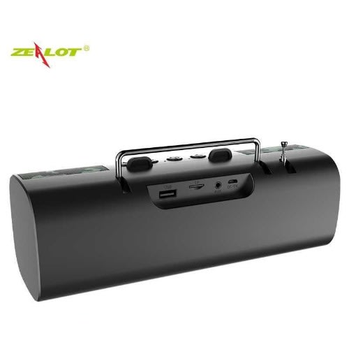 S40 Portable Fm Radio Bluetooth V5.0 Stereo Outdoor Wireless Speaker Boombox Support Tf Card