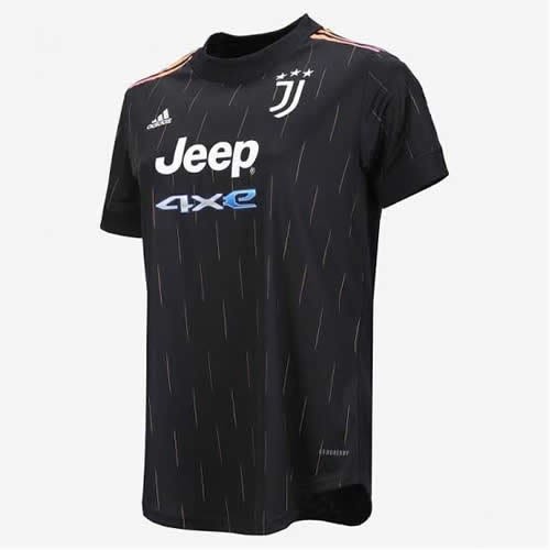 Men's Official Juventus Away Jersey Black Players Grade