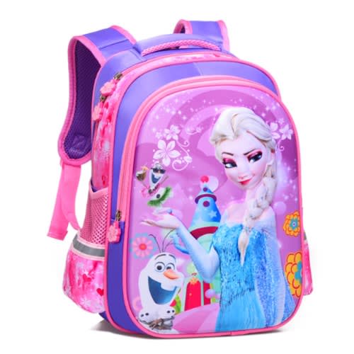 Frozen 3d School Bag Backpack-l-42cm; M- 38cm; S-36cm - Purple