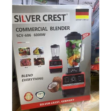 Silver Crest Commercial Blender With 2 Cups-6000w