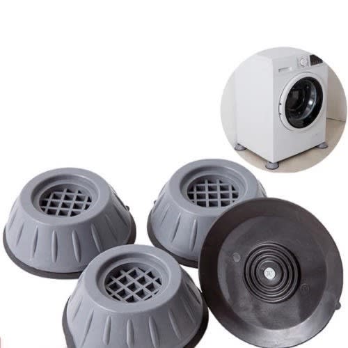Anti-vibration Washing Machine And Fridge Stand Pad With Suction - 4 Pieces