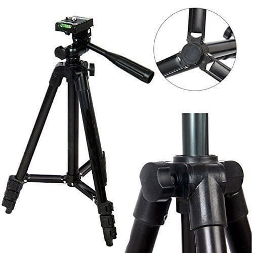 Professional Tripod 3120 Camera Stand + Free Phone Clip Holder