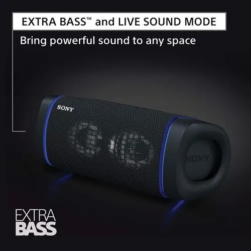 Extra Bass Wireless Bluetooth Speaker= Ip67 Waterproof - Black -Srs-xb33
