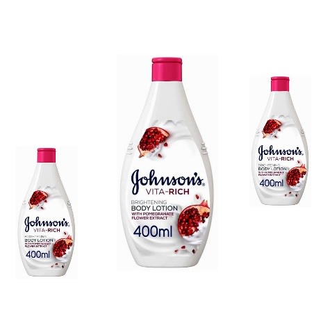 Johnson's Vita Rich Brightening Body Lotion - 400ml x3
