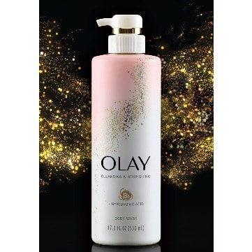 Body Wash With Hyaluronic Acid And Vitamin B3, Cleansing & Nourishing - 17.9 Fl Oz  - 530ml