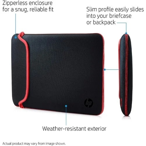 11.6 Inch Black & Blue Reversible Neoprene Sleeve For Laptop/chromebook/mac