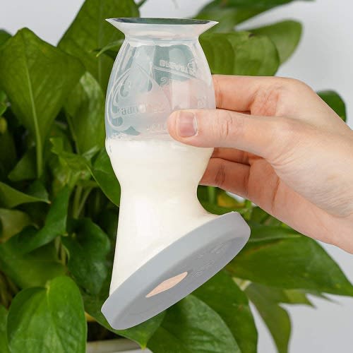 Manual Breastfeeding Pump - 4oz - 100ml+ Lid Food Grade Silicone