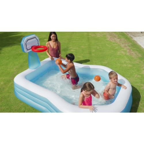 Swim Center Shooting Hoops