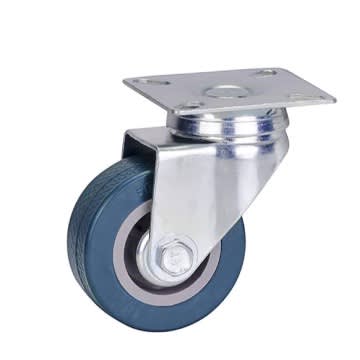 5 Inch Heavy Duty Swivel Castor With Brake Trolley Casters Wheels For Furniture -  Set Of 4