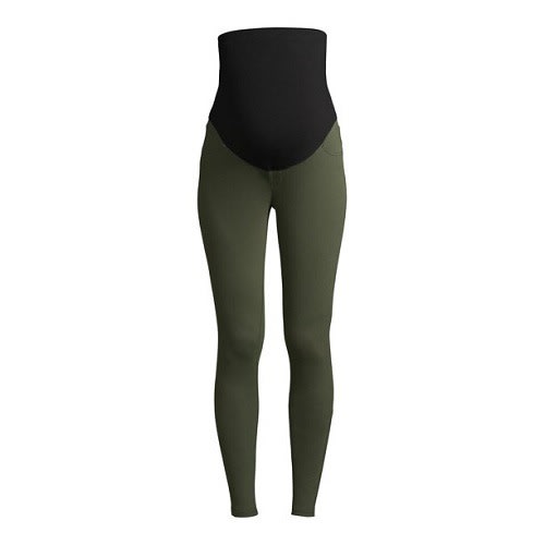 Women’s Maternity Full Panel  Jeggings Trousers – Green