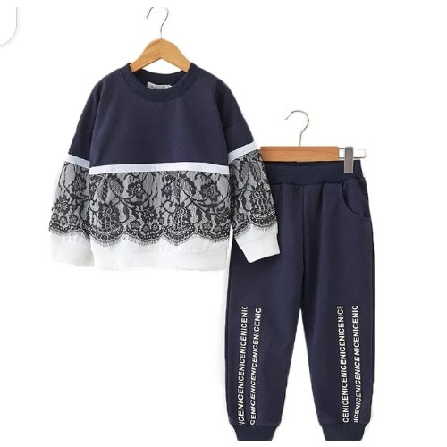 Girls Classic Casual Jogger Set