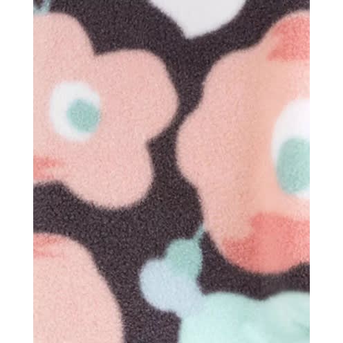 Baby Girl Extra Soft Floral Hooded Jacket, Bodysuit & Pant -aqua Pink