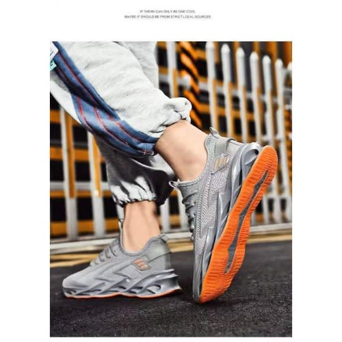 Men's Breathable Mesh Casual Shoe Sneakers- Grey