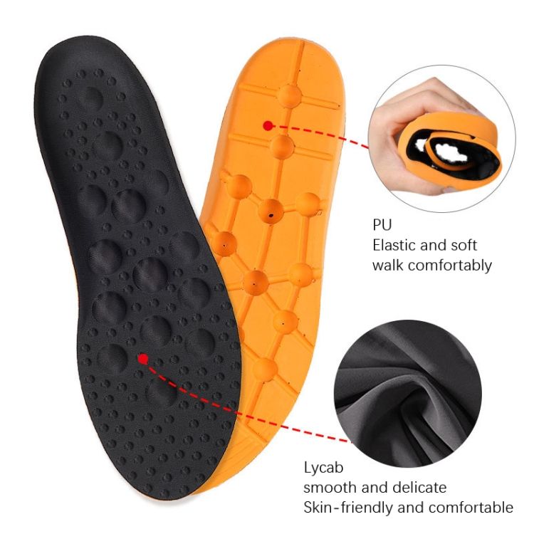 2 Pairs Massage Insoles , Size: L 43-46 Yard