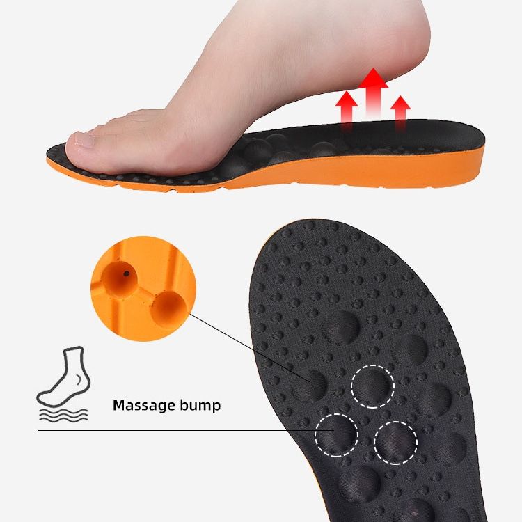 2 Pairs Massage Insoles , Size: L 43-46 Yard