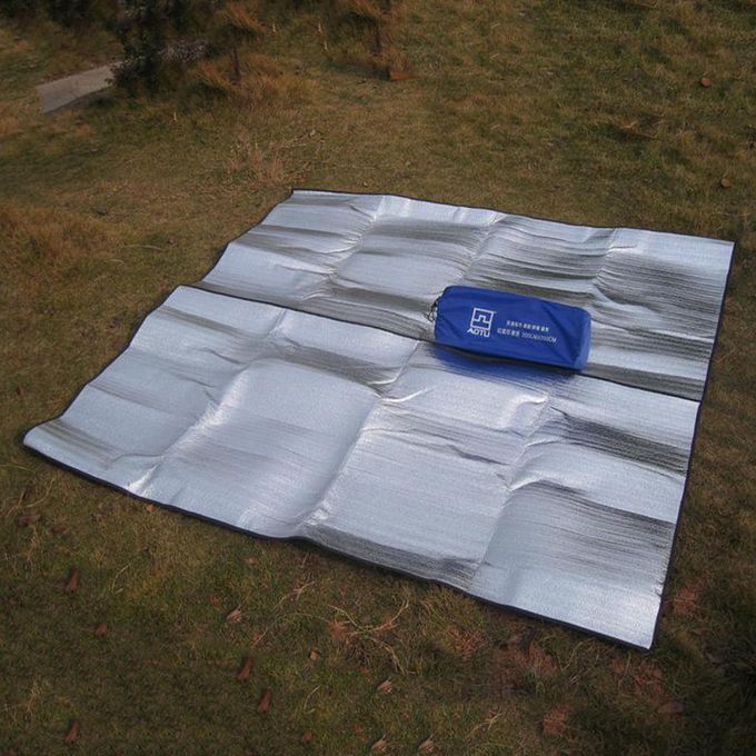 Aluminum Foil Insulation Foam Camping Blanket Compact Picnic Sleeping