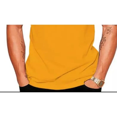 Swimming Print T-shirt - Yellow