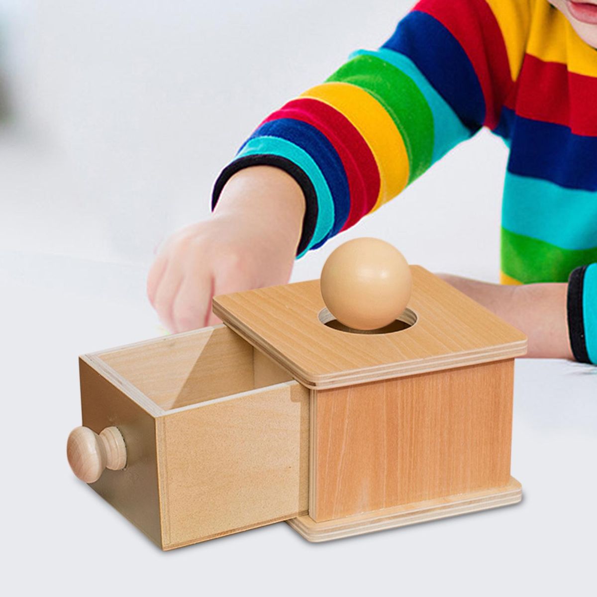 Coin Box With Drawer Early Educational Toy Learning