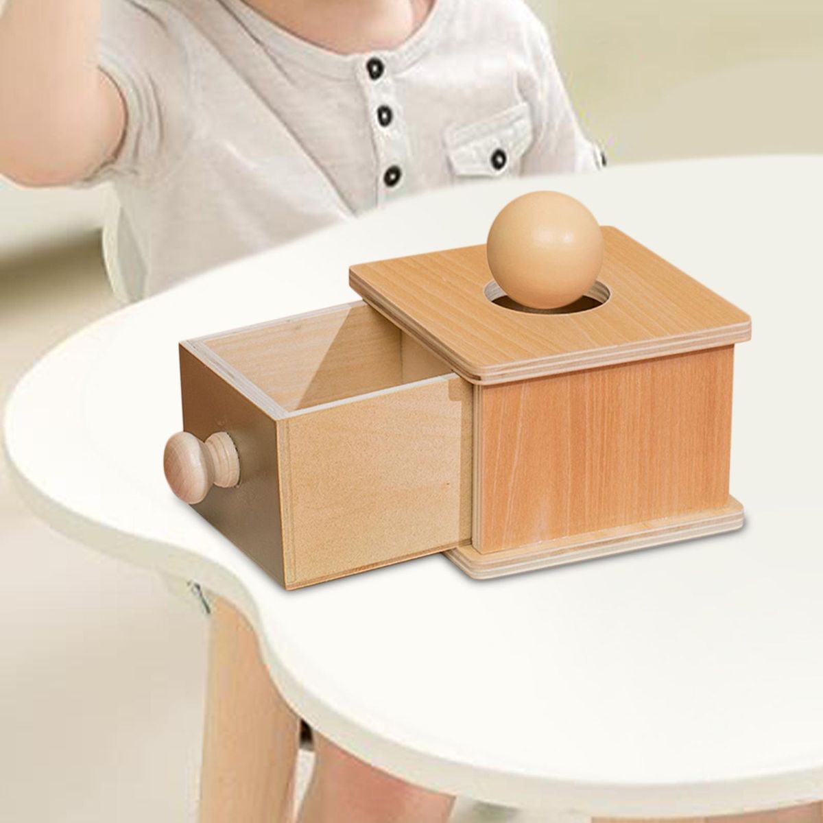 Coin Box With Drawer Early Educational Toy Learning