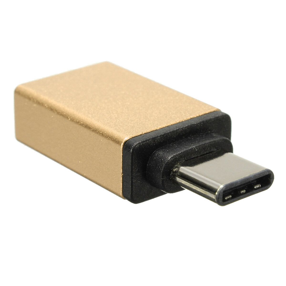 Type Male To USB 3.0 Female OTG USB 3.1 Data Sync Charge Converter Adapter Gold Gold