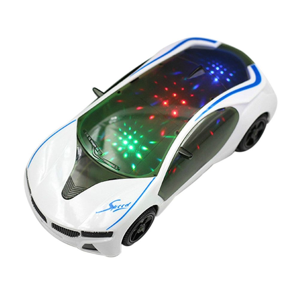 3D Supercar Style Electric Toy With Wheel Lights Music Singing Kids Boys Girls Gift Electric Universal()