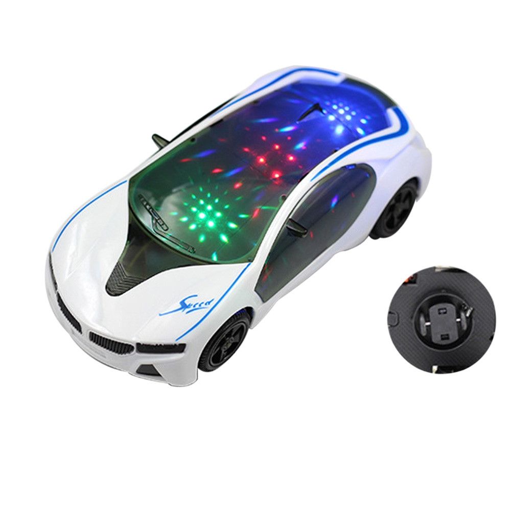 3D Supercar Style Electric Toy With Wheel Lights Music Singing Kids Boys Girls Gift Electric Universal()