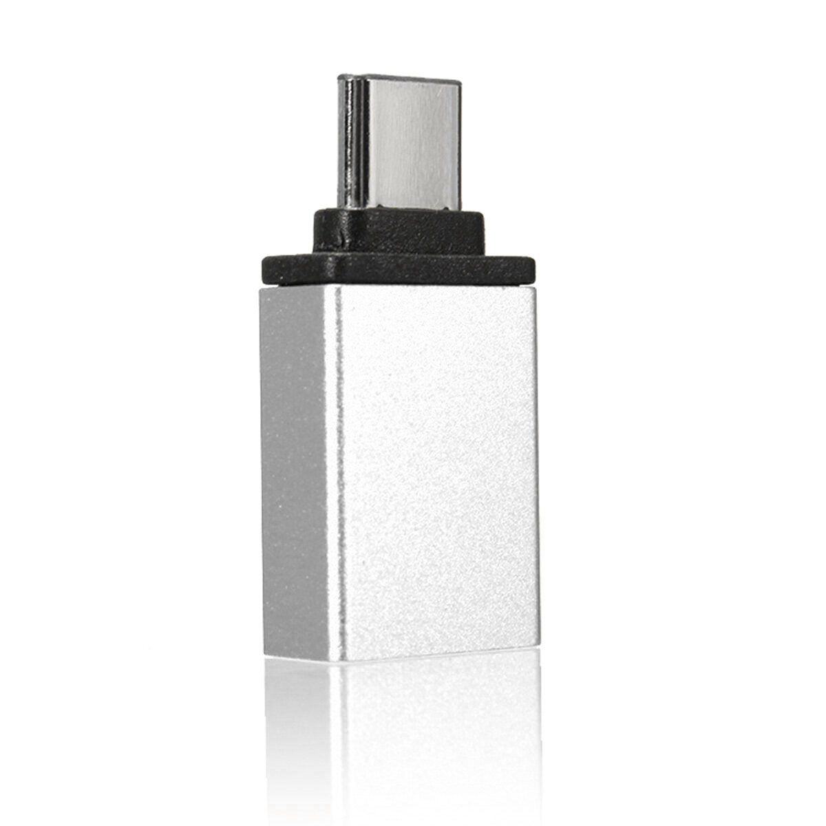 Type Male To USB 3.0 Female OTG USB 3.1 Data Sync Charge Converter Adapter (Silver) Silver
