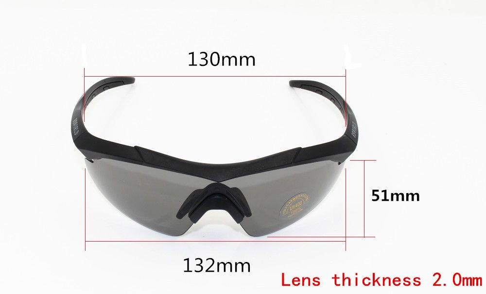 Tactical 3 Lens 2mm Thickness CROSSBOWer Tr90 Military