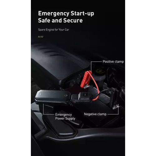 Baseus Emergency Car Jump Starter Power Bank - 10000mAh