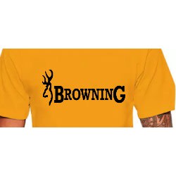 Browning Cotton T-shirt - Yellow