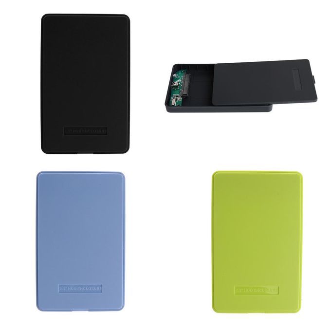 USB20 External 25  SDD HDD Hard Drive Disc Enclosure Case Black