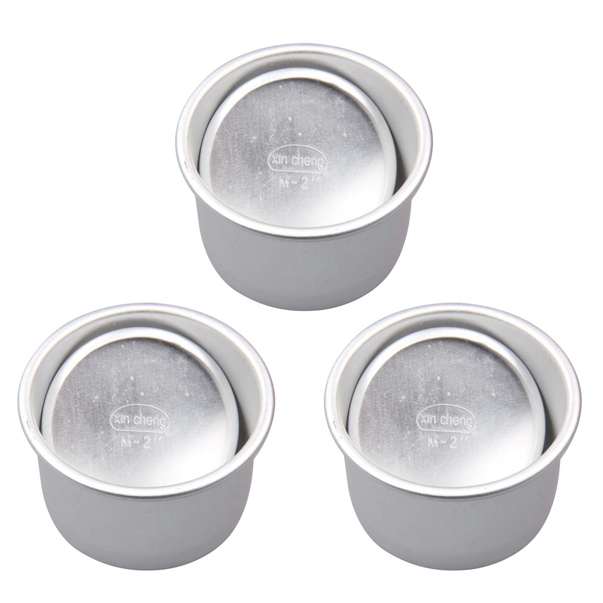 3Pcs/Set 2Inch Cake Baking Pan Useful Removable Bottom-