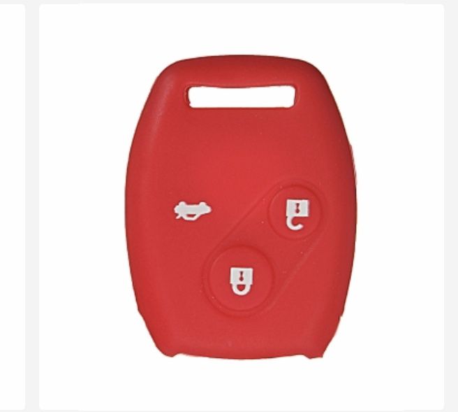 Red Honda Key Holder And Silicone Remote Case Cover