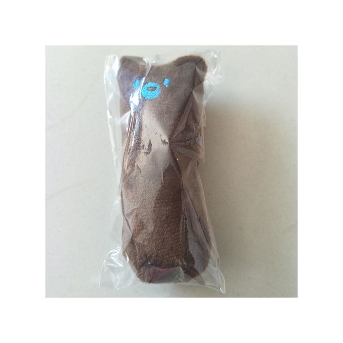 Pet Products Cute Animal Toy Chew Play Cats Plush Toys With Cat Catnip Toy(#coffee)