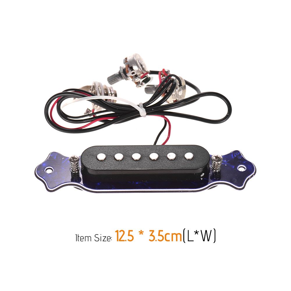 Blue Pearl Shell 6-String Sound Hole Magnetic Pickup With