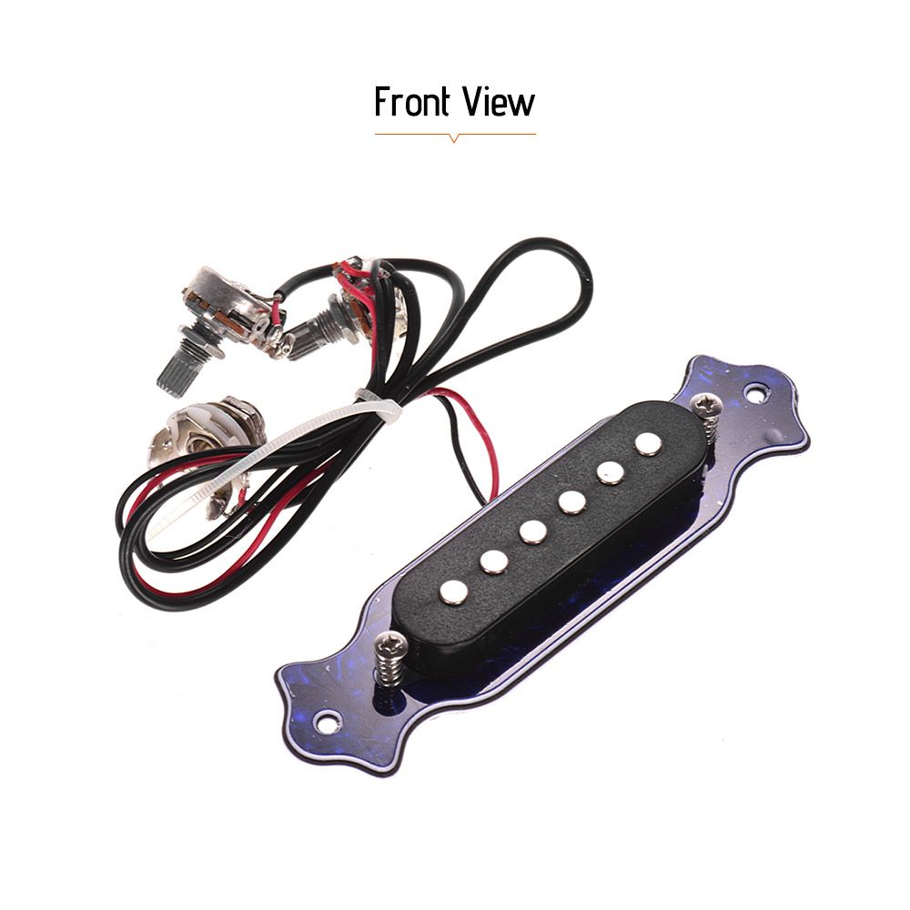 Blue Pearl Shell 6-String Sound Hole Magnetic Pickup With