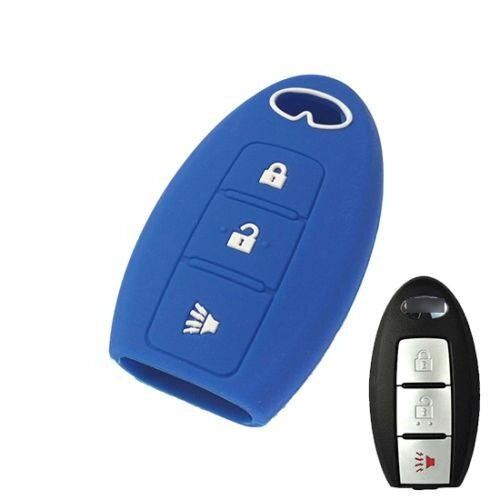 2PCS BUTTON SILICONE CAR KEY FOB COVER FIT FOR INFINITI EX FX QX JX CASE HOLDER