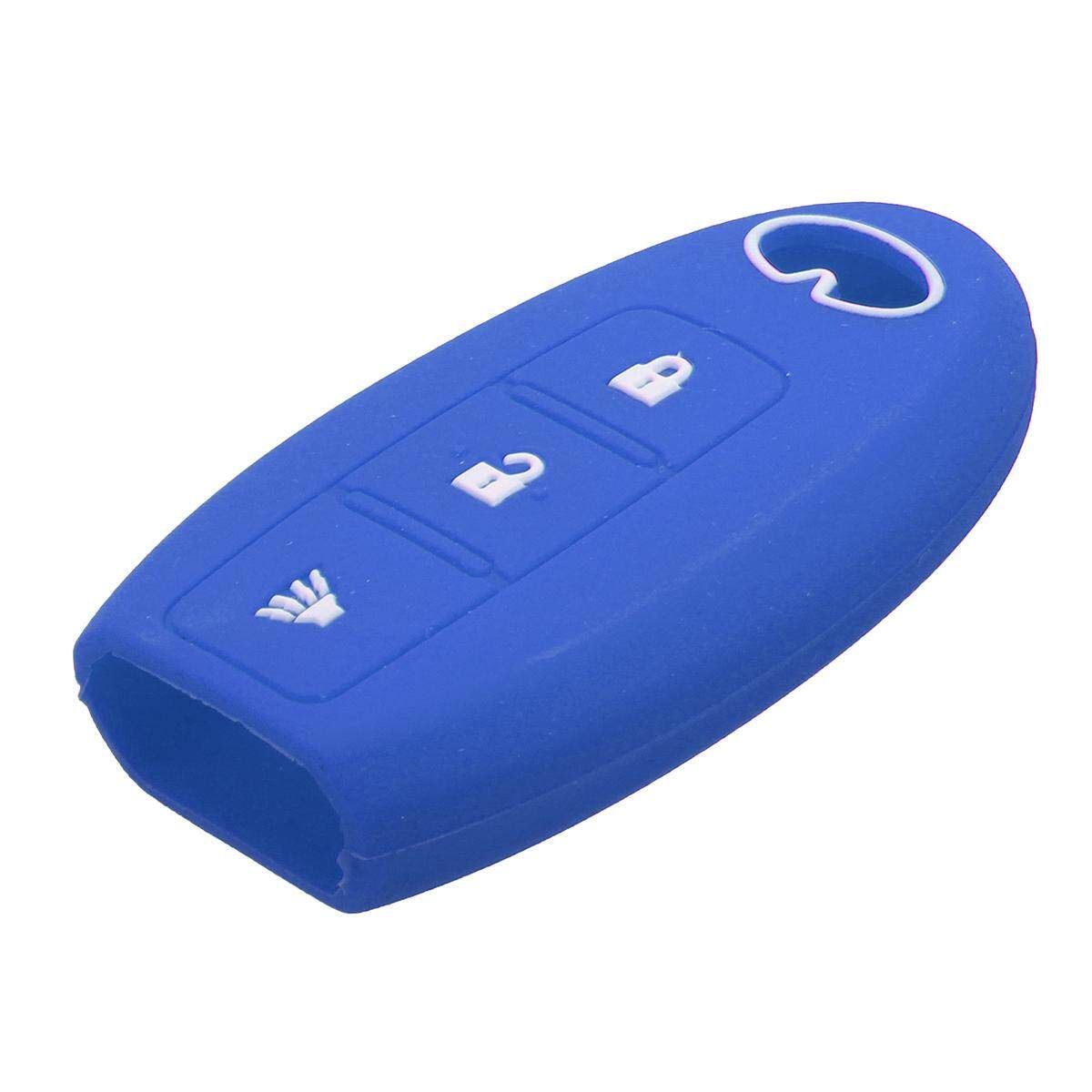 2PCS BUTTON SILICONE CAR KEY FOB COVER FIT FOR INFINITI EX FX QX JX CASE HOLDER