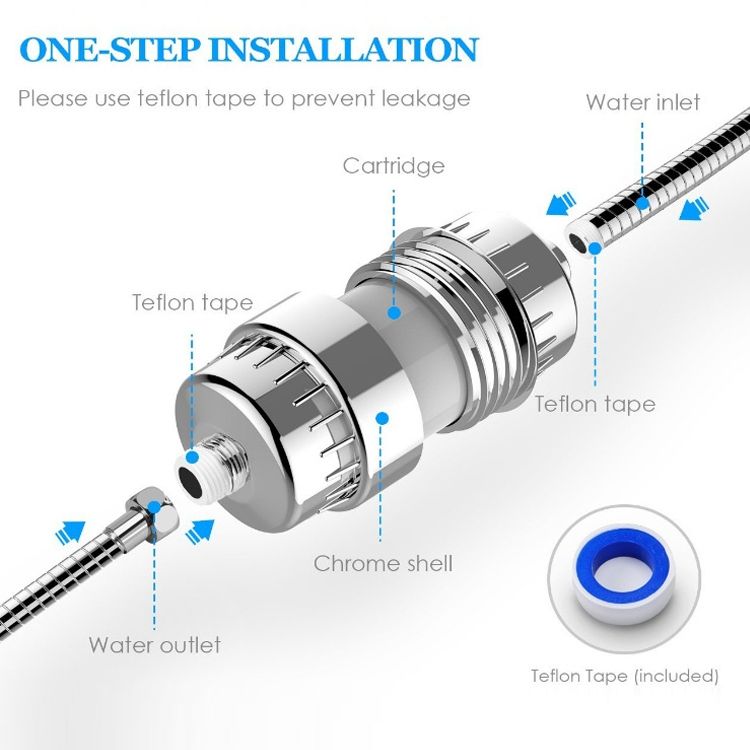 Activated Carbon Bathroom Shower Filter