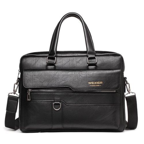 2021 New Brand Men's  Briefcase Bag Fashion Handbag Shoulder Bag Split Quality PU Leather Men Office Bags For 14 Inch Laptop Bag