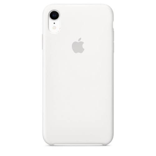 Silicone Back Cover For iPhone Xr - White