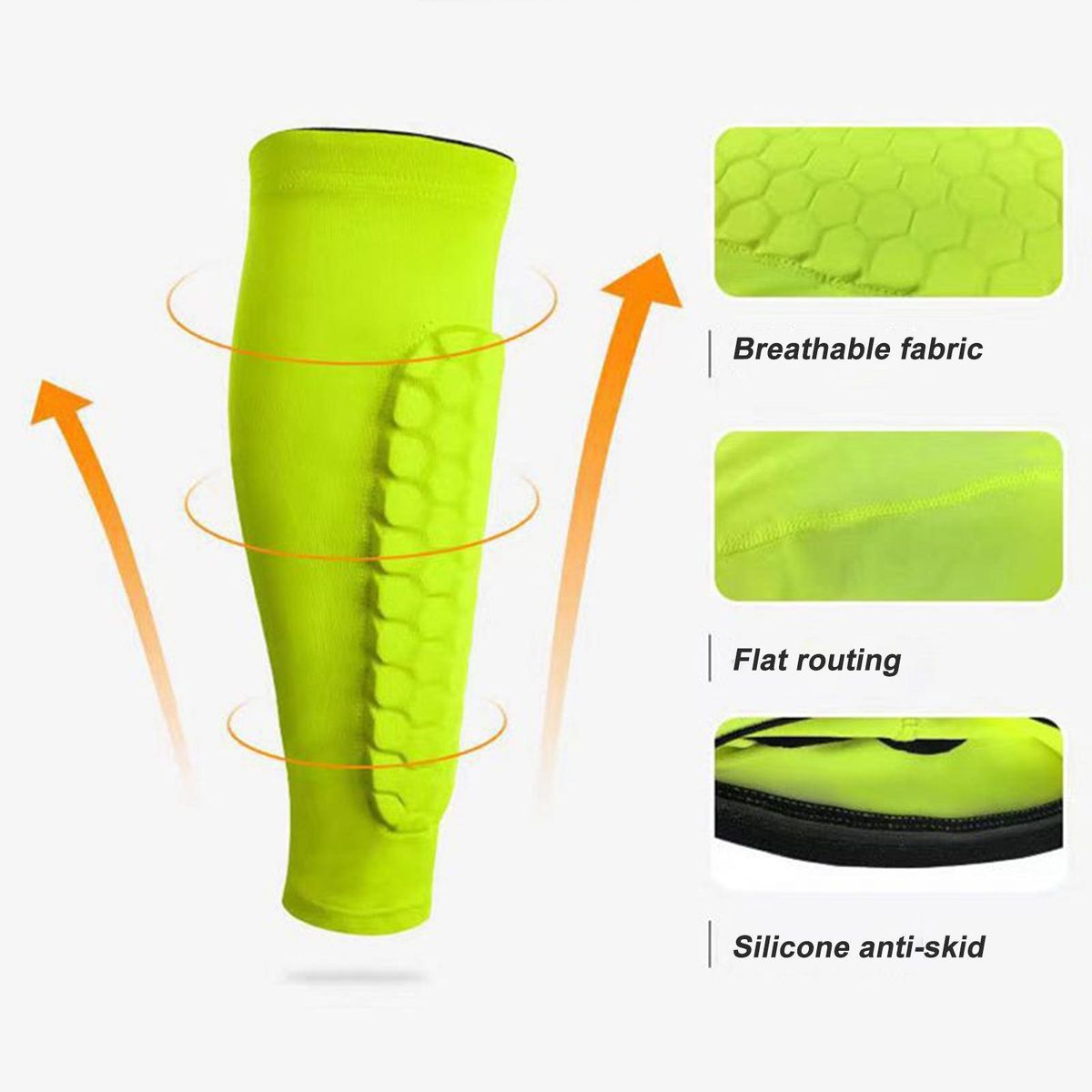 Scratch-resistant Shin Guards Advanced Soccer Shin Guards for Adults Green