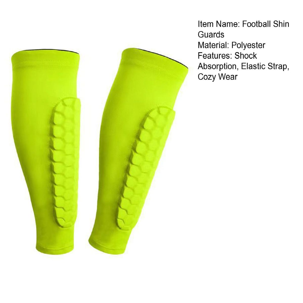 Scratch-resistant Shin Guards Advanced Soccer Shin Guards for Adults Green