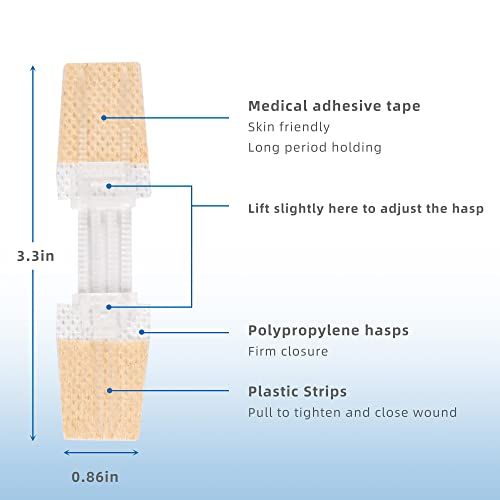 LotFancy Emergency Laceration Closures 4Count Surgical Sutur
