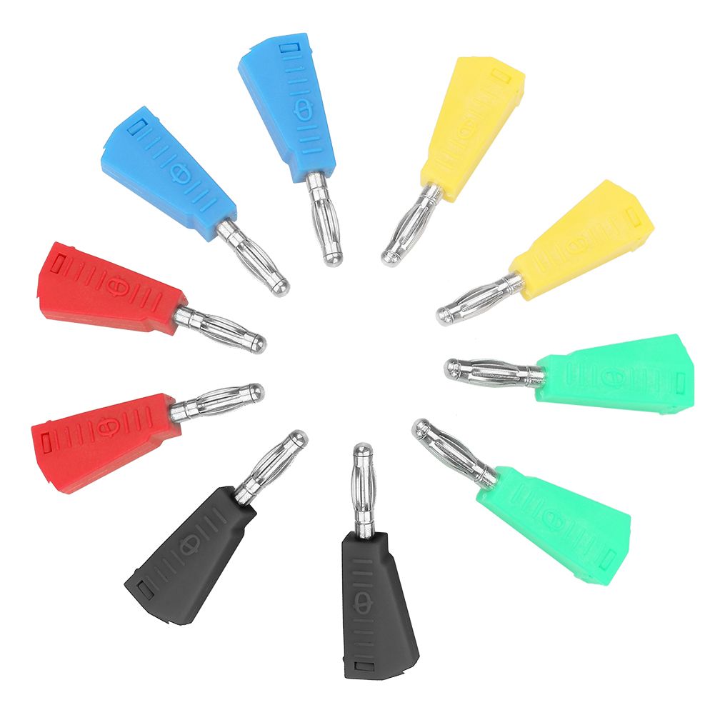 10pcs P3002 4mm Nickel Plated Speaker Banana Plug Connector
