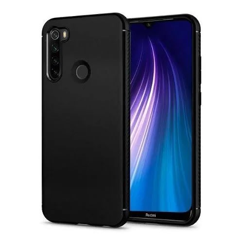Silicon Back Case For Redmi Note 8 - Black