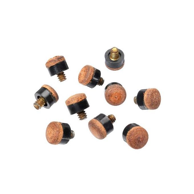 10Pcs New Pool Billiard Cue Stick Ferrules Screw-On Tips For Snooker Size # 12MM